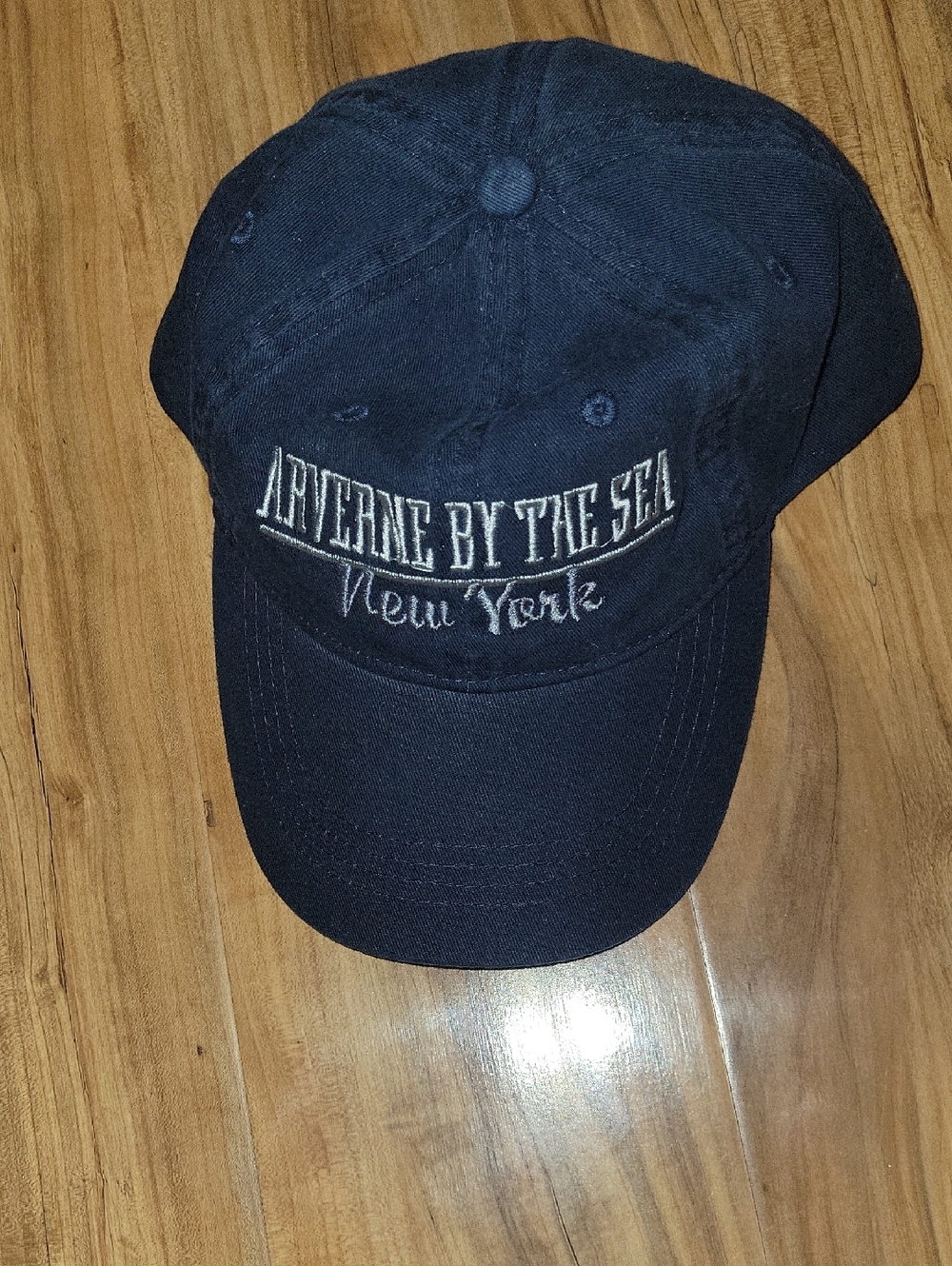 Anvenne By The Sea Embroidered Navy Baseball Cap